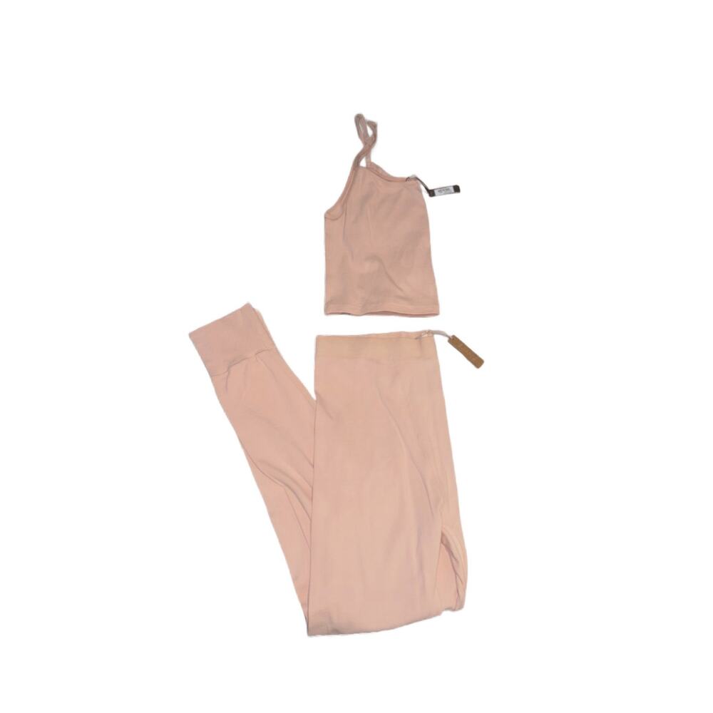 READ* Skims Sleep Set XL Tank Top & 2X leggings quartz pink logo pajama lounge